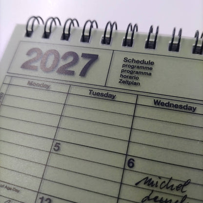 MARK'S Inc. Notebook Calendar 2027 – Monthly Planner with Notes (B6 / S)