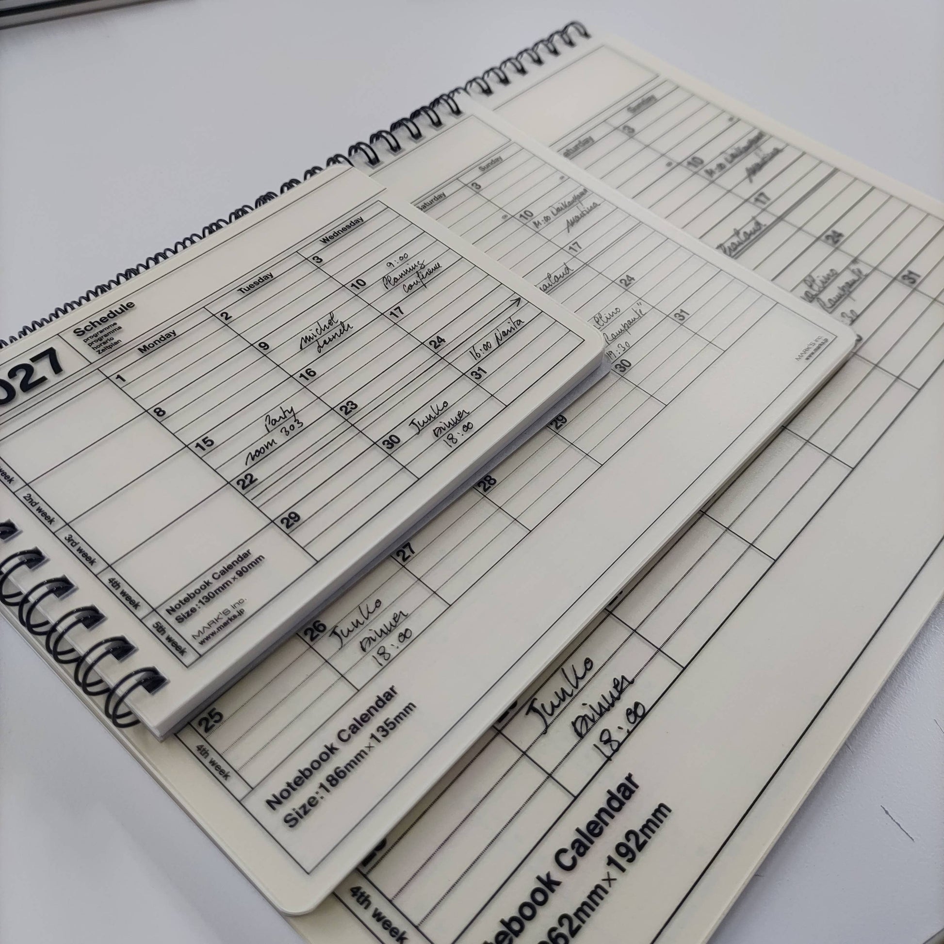 MARK'S Inc. Notebook Calendar 2027 – Monthly Planner with Notes (B6 / S)