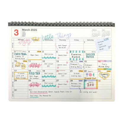 MARK'S Inc. Notebook Calendar 2027 – Monthly Planner with Notes (B6 / S)
