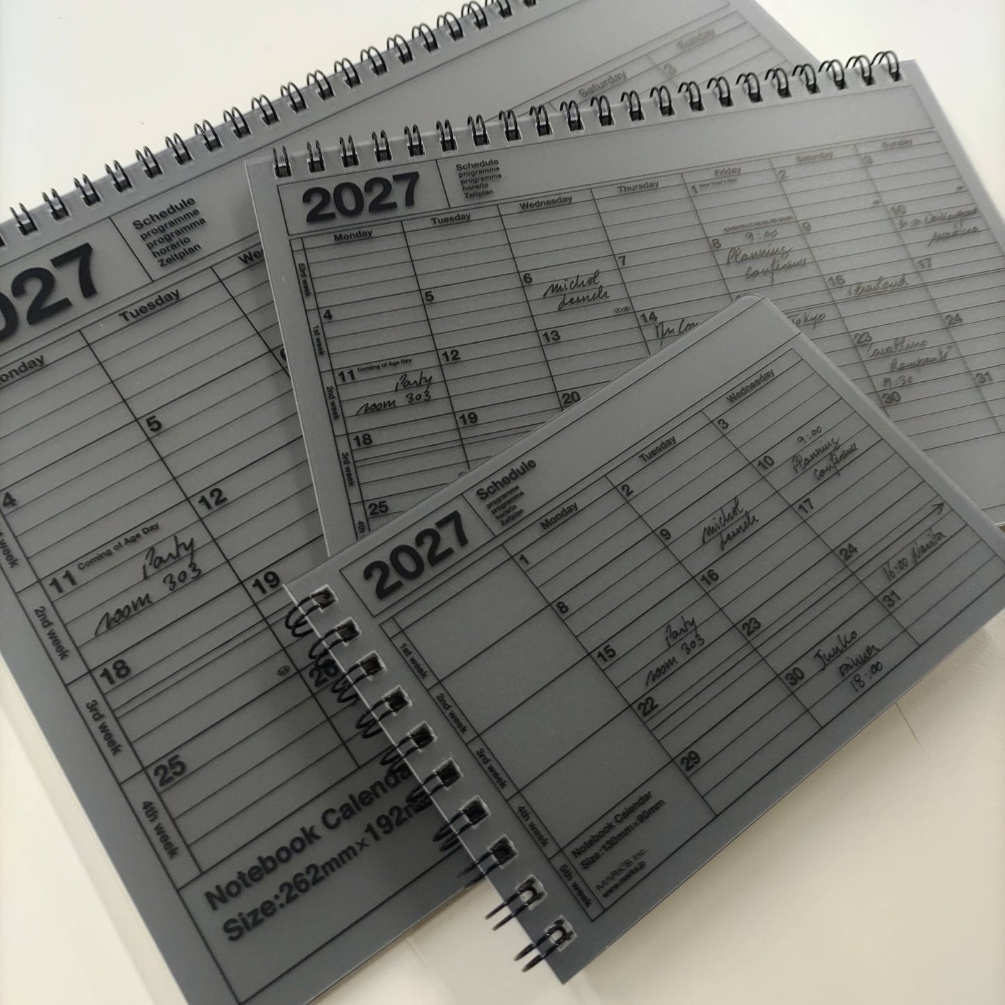 MARK'S Inc. Notebook Calendar 2027 – Monthly Planner with Notes (B6 / S)