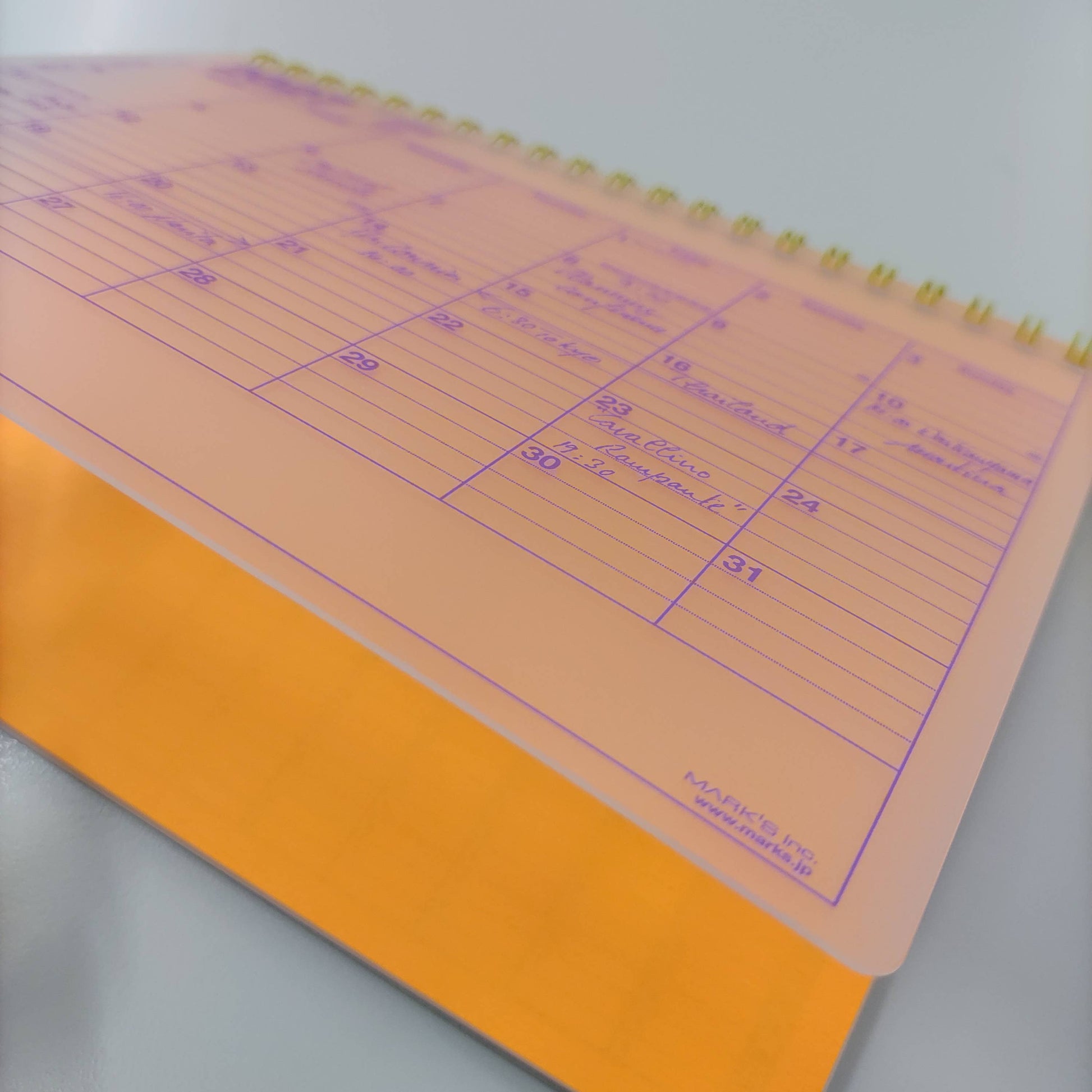 MARK'S Inc. Notebook Calendar 2027 – Monthly Planner with Notes (B6 / S)