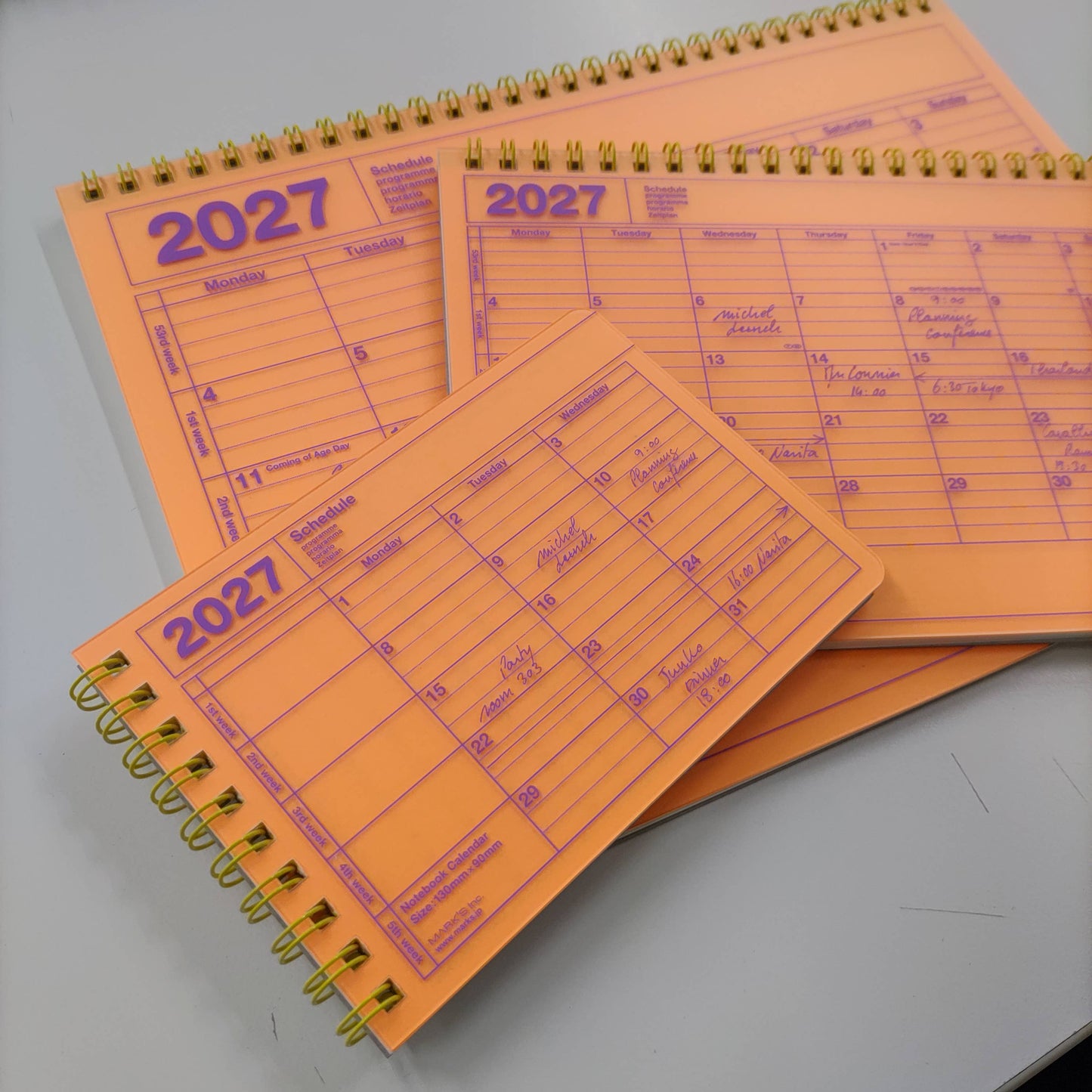 MARK'S Inc. Notebook Calendar 2027 – Monthly Planner with Notes (B6 / S)
