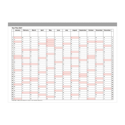 MARK'S Inc. Notebook Calendar 2027 – Monthly Planner with Notes (B6 / S)