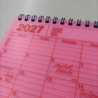 MARK'S Inc. Notebook Calendar 2027 – Monthly Planner with Notes (B6 / S)