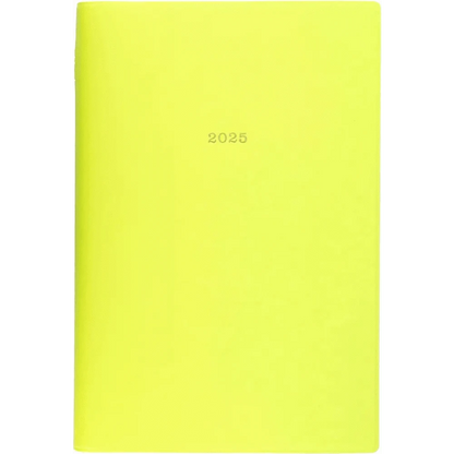 MARK'S Inc. Notebooks & Notepads Vivid Color Bright Yellow EDiT Planner 2025 Weekly Vertical B6