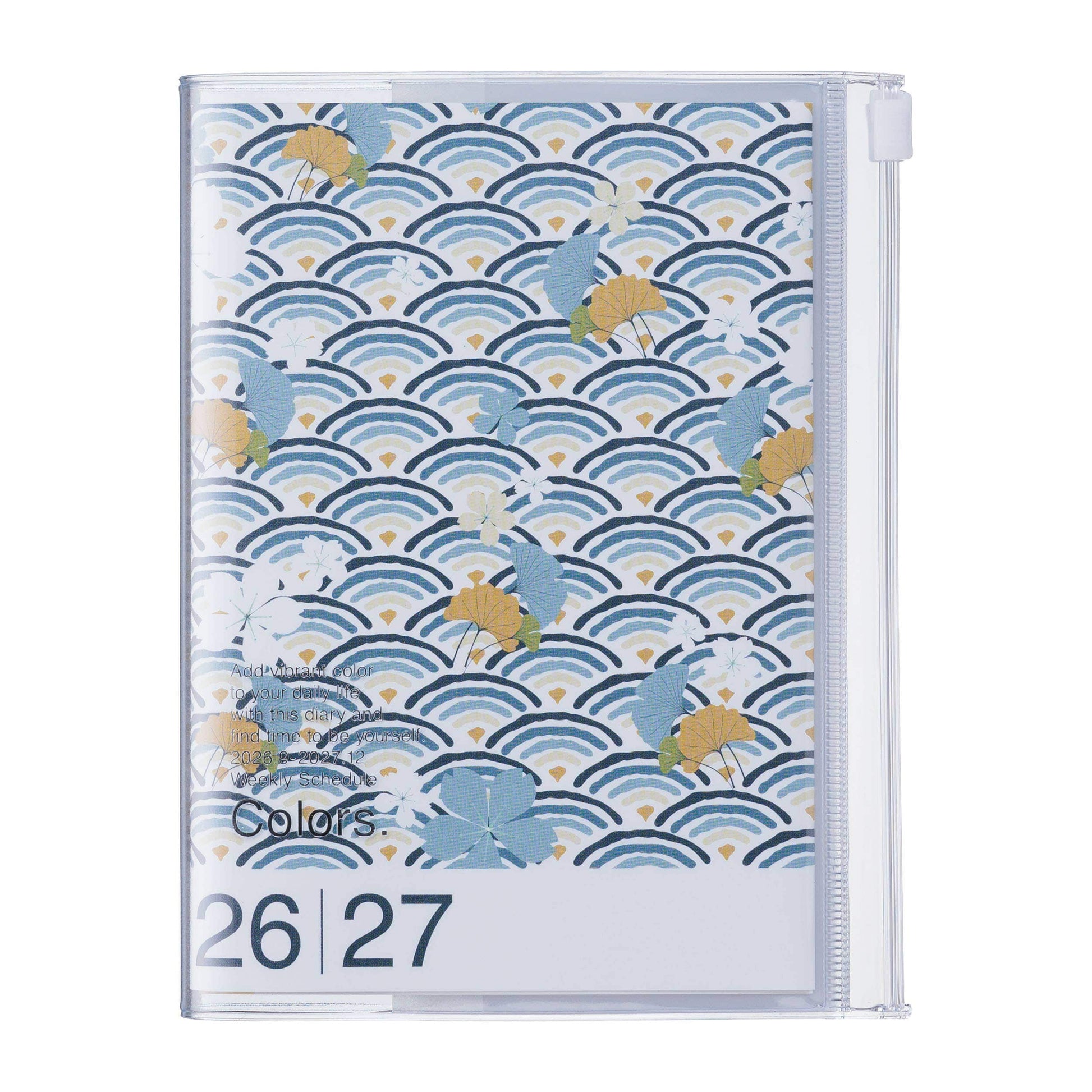 MARK'S Inc. Patterns Fish Weekly Vertical Planner 2027 – Premium Paper (A6)