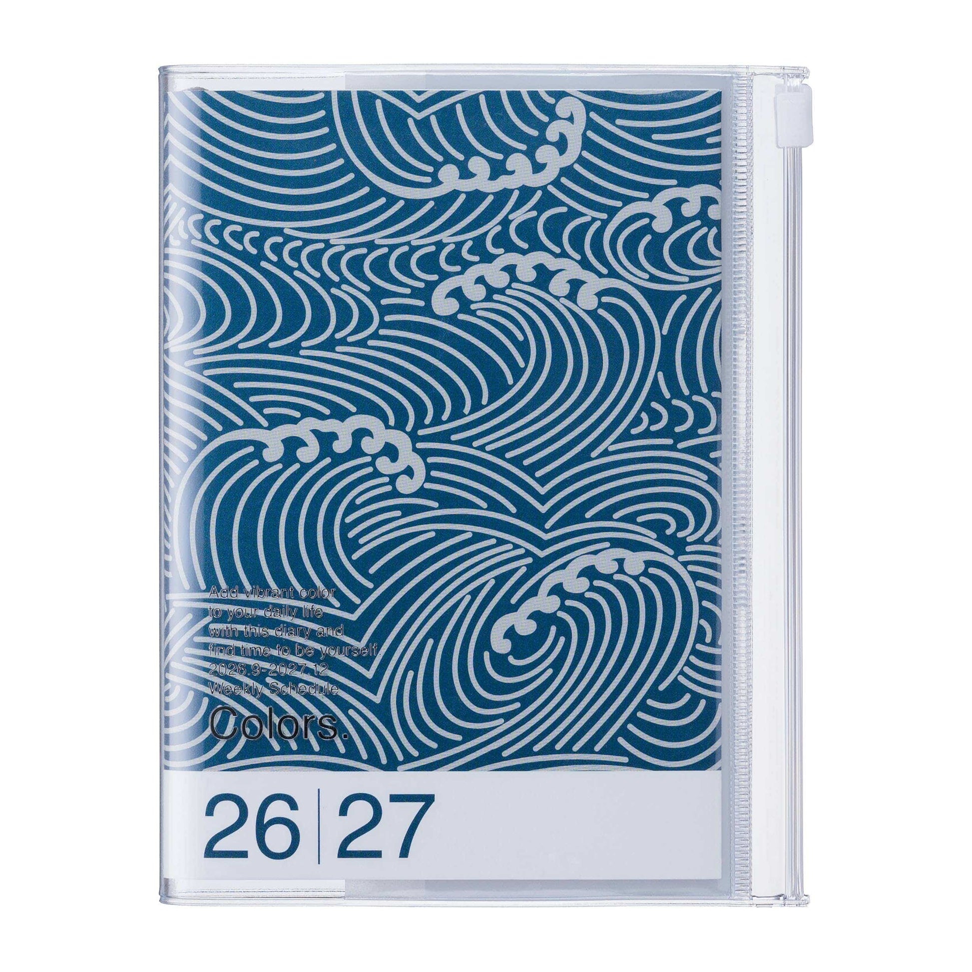 MARK'S Inc. Patterns Fish Weekly Vertical Planner 2027 – Premium Paper (A6)