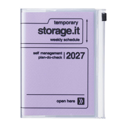 MARK'S Inc. Patterns Fish Weekly Vertical Planner 2027 – Premium Paper (A6)