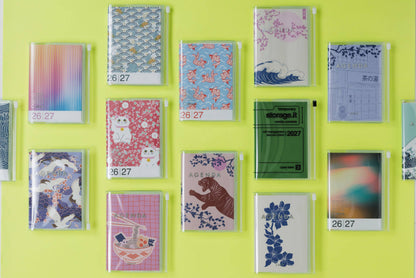 MARK'S Inc. Patterns Fish Weekly Vertical Planner 2027 – Premium Paper (A6)