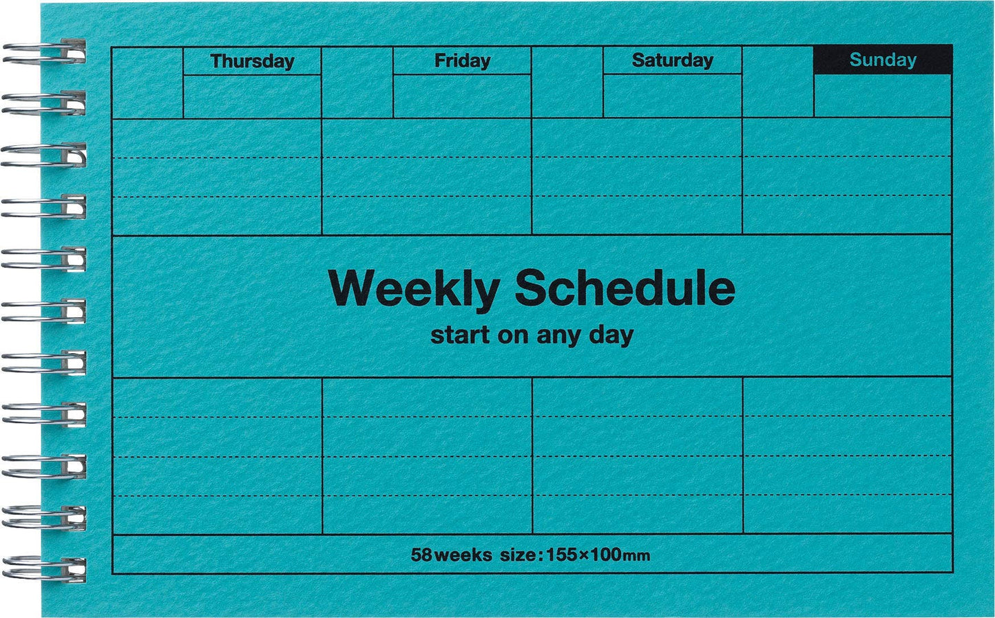 MARK'S Inc. Planners Dayfree Weekly Schedule