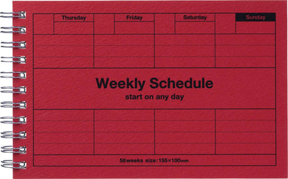 MARK'S Inc. Planners Dayfree Weekly Schedule