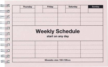 MARK'S Inc. Planners Dayfree Weekly Schedule