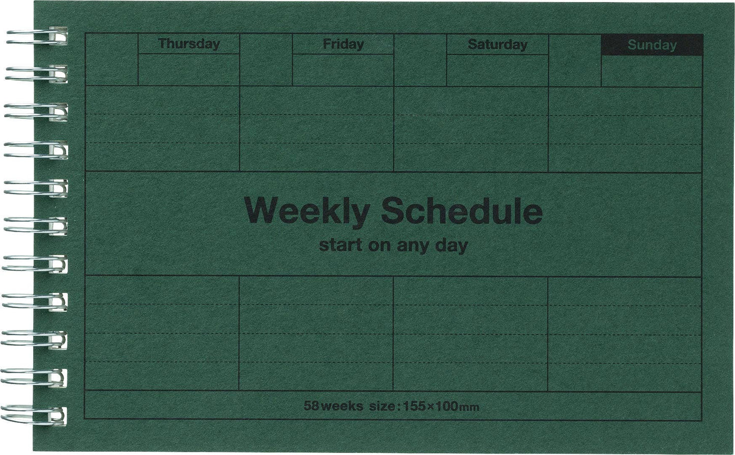 MARK'S Inc. Planners Dayfree Weekly Schedule