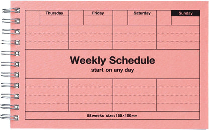MARK'S Inc. Planners Dayfree Weekly Schedule