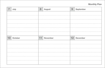 MARK'S Inc. Planners Dayfree Weekly Schedule