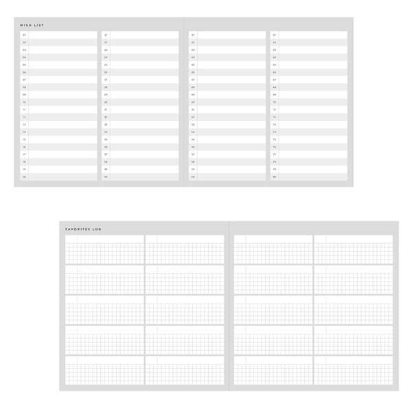 MARK'S Inc. Planners Log Diary Day Free Daily