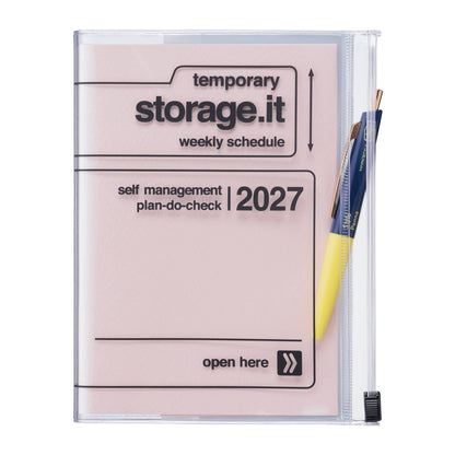 MARK'S Inc. Planners Weekly Vertical Planner 2027 – Premium Paper (A6)