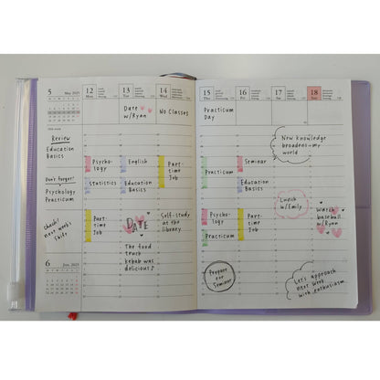 MARK'S Inc. Weekly Vertical Planner 2026-16months A5 Japan