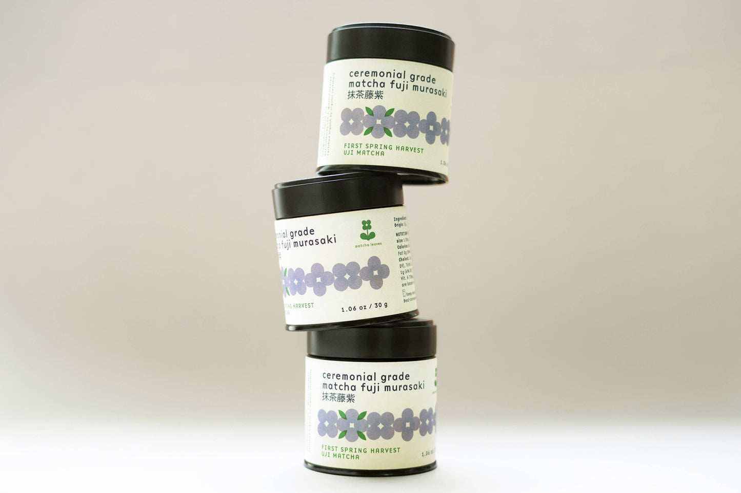 matchaleaves Fuji Murasaki Ceremonial Grade Organic Uji matcha tin 30g
