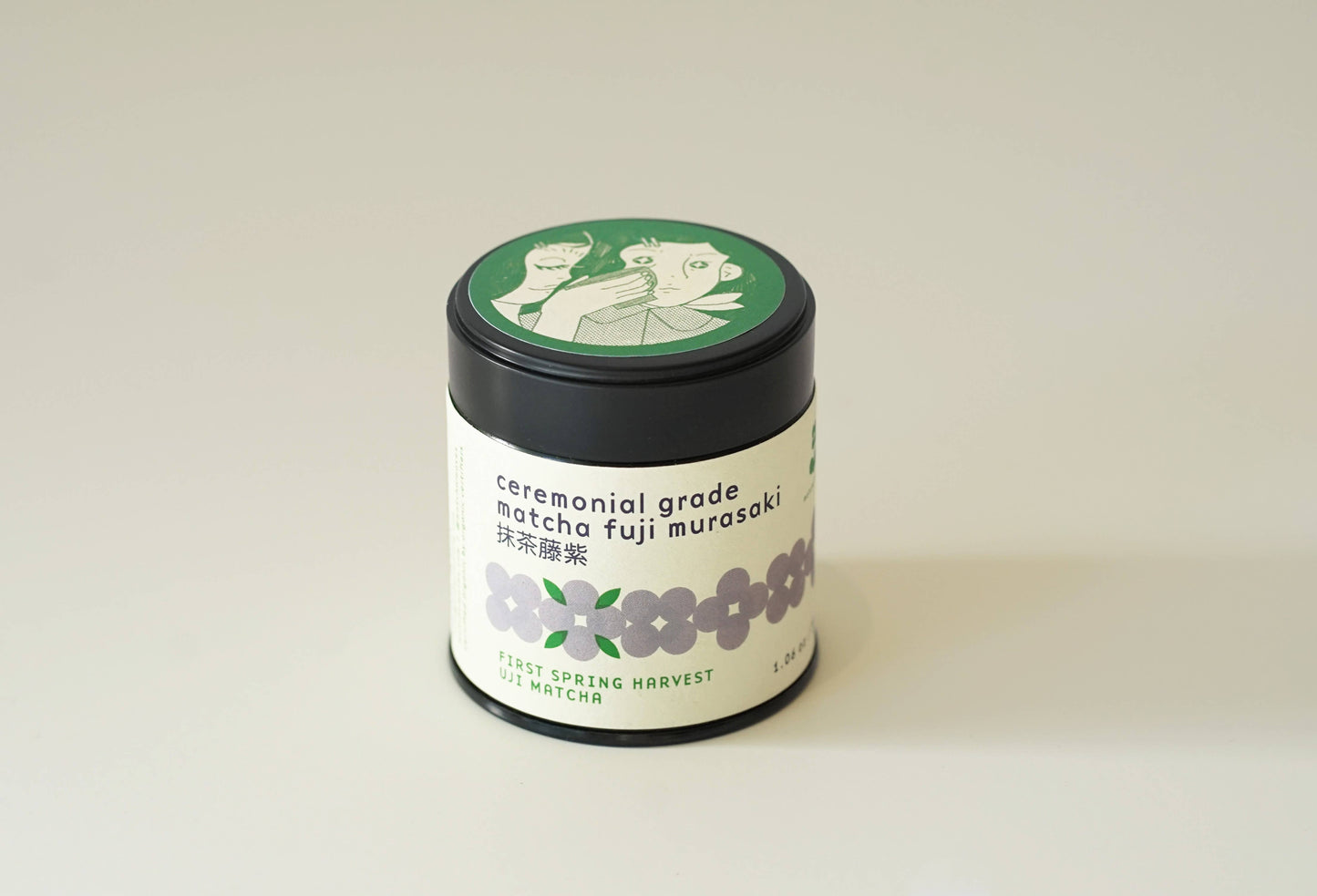 matchaleaves Fuji Murasaki Ceremonial Grade Organic Uji matcha tin 30g