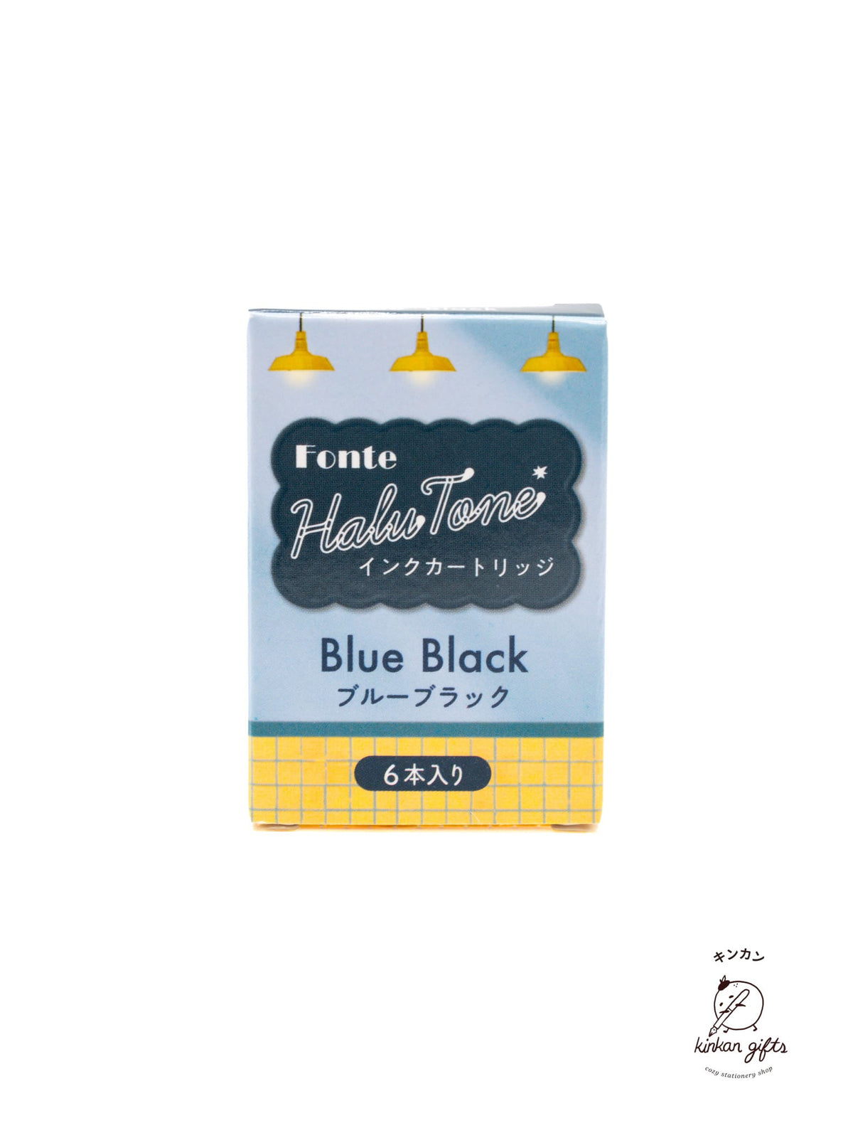 MDS Co.,Ltd. Blue/Black Ink Cartridge (6pcs) Fountain Pen MONO Fonte - Halutone