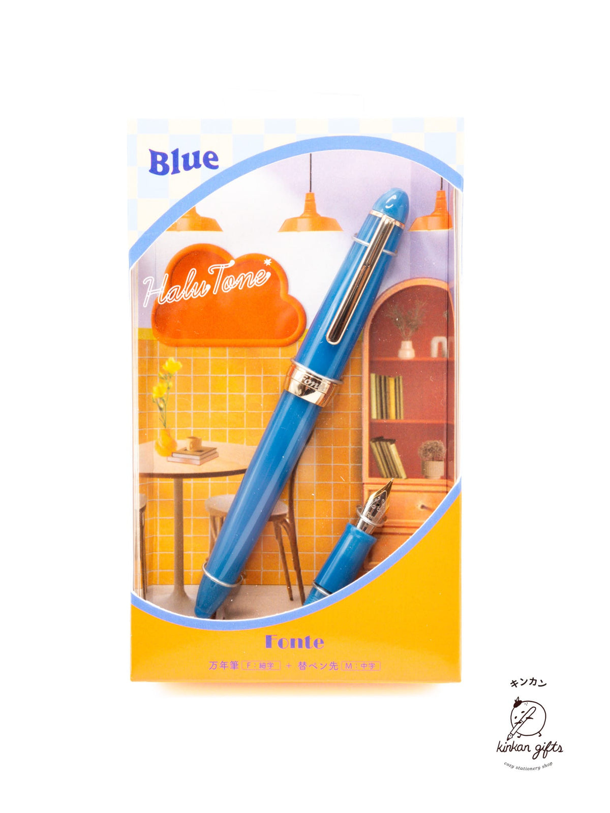 MDS Co.,Ltd. Blue Fountain Pen MONO Fonte - Halutone