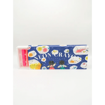 MDS Co.,Ltd. Crayons Kokoyu Florescenet Transparent Crayon Set of 10 Colors