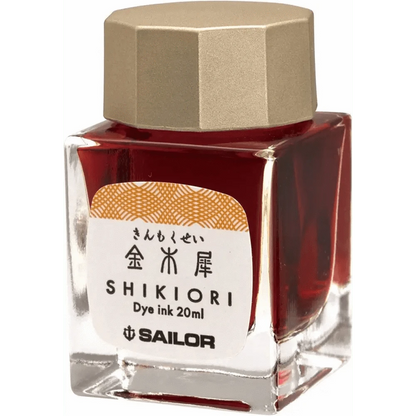 MDS Co.,Ltd. Fountain Pens & Inks Kinmokusei (Osmanthus yellow-orange) Sailor Shikiori Fountain Pen Inks 20ml Bottle