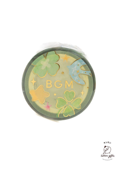 MDS Co.,Ltd. Lucky BGM - Life - Foil-stamped Clear Masking Tape