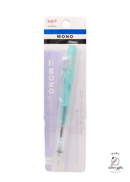 MDS Co.,Ltd. Mechanical Pencils Clear Mint Tombow Mechanical Pencil MONO Graph - 0.3mm