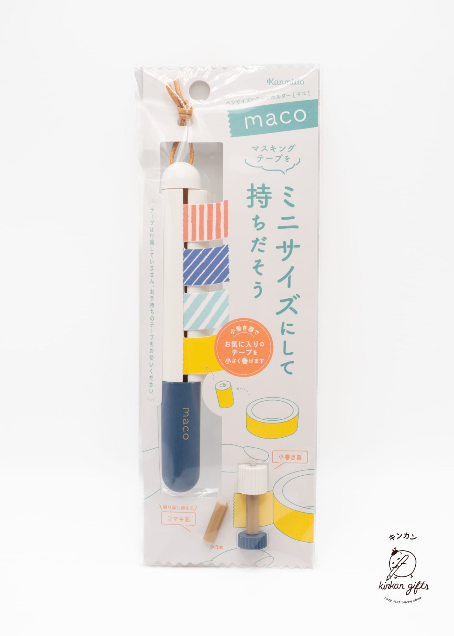 MDS Co.,Ltd. Navy KANMIDO Maco Komaki for 15mm Washi Tape