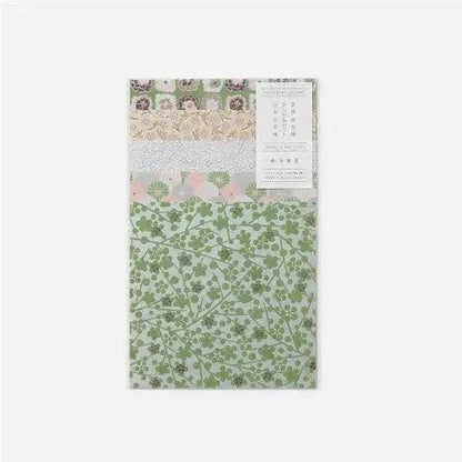 MDS Co.,Ltd. Origami Paper Green Floral Origami Paper - Shogado