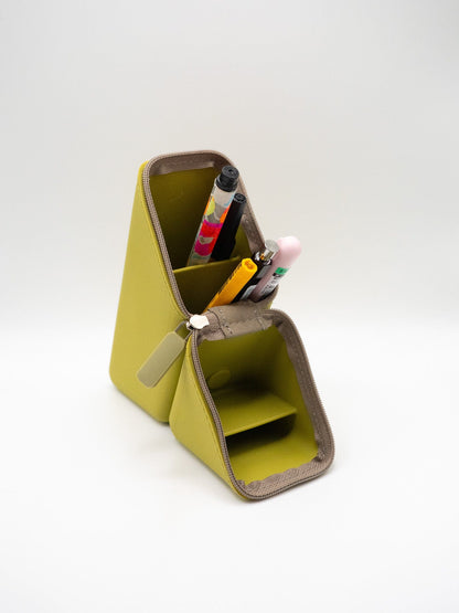 MDS Co.,Ltd. Pen & Pencil Cases Green Sonic Kakusta Portable Silicone Pen Stand