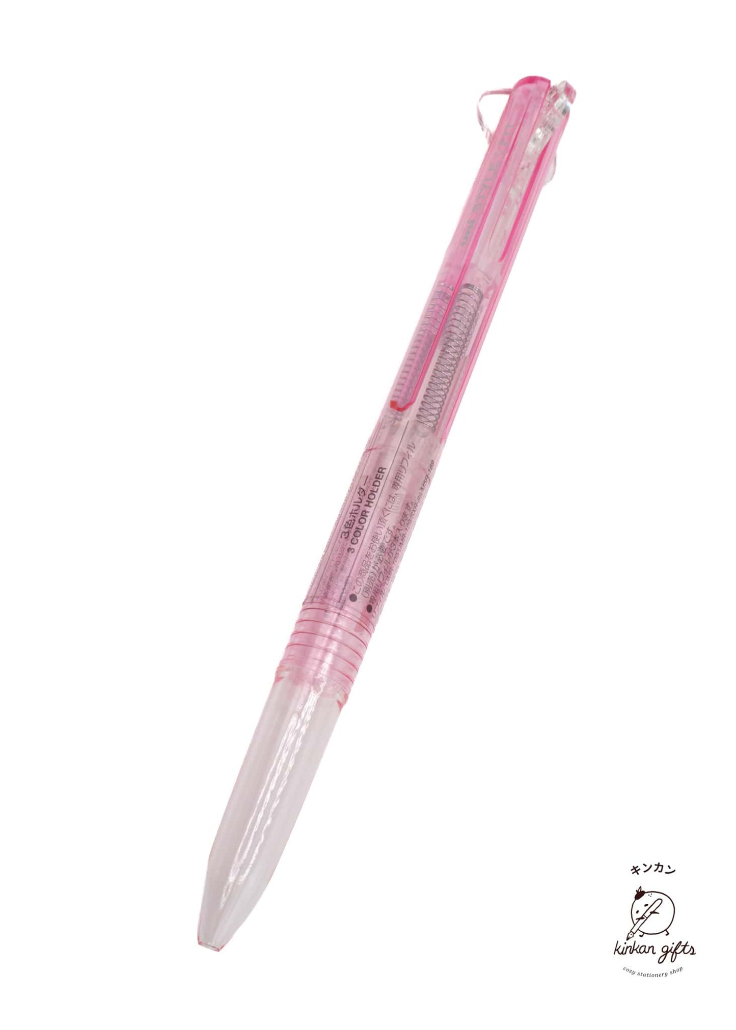 MDS Co.,Ltd. Pens Clear Pink uni Mitsubishi - Pencil Gel Pen Style Fit Meister Body - 3-colors