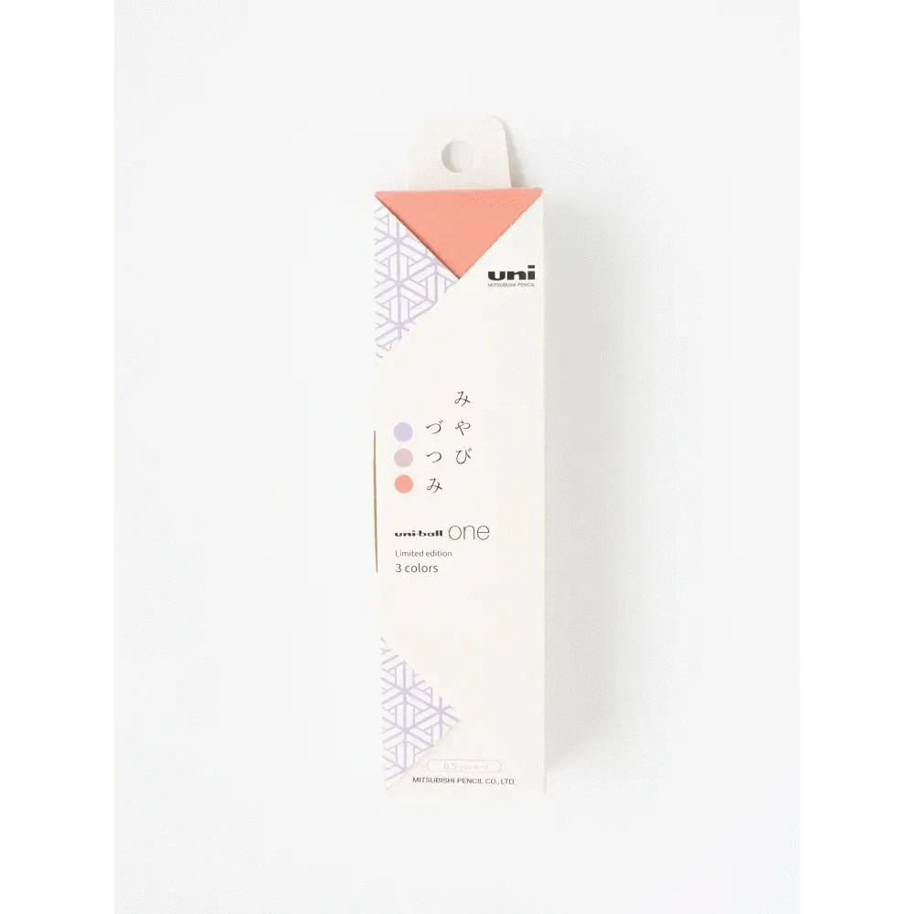MDS Co.,Ltd. Pens Limited Edition - Uni-ball ONE Gel Pen Set of 3 - Miyabi-zutsumi