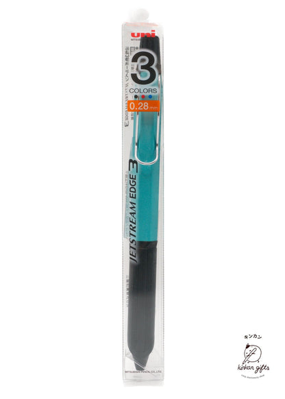 MDS Co.,Ltd. Pens Turquoise Mitsubishi Jetstream Edge 3 Colors - 0.28mm