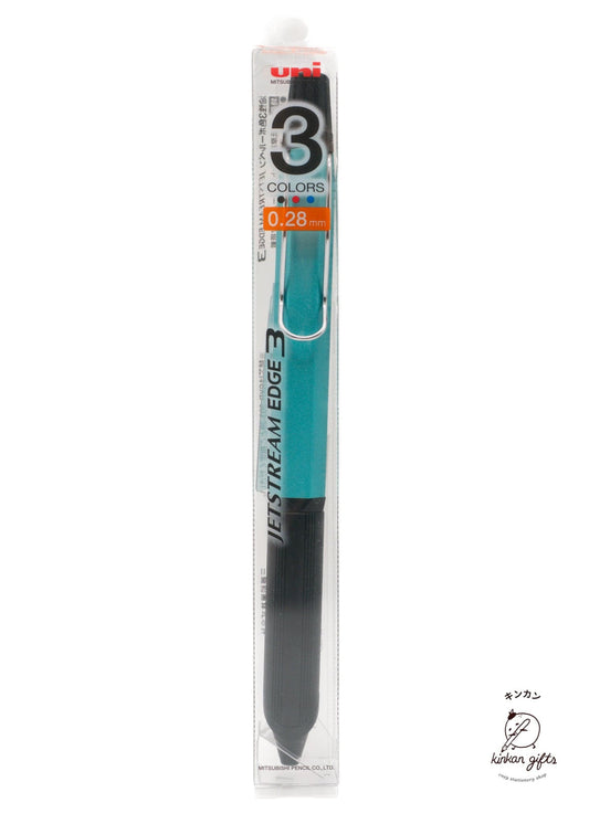 MDS Co.,Ltd. Pens Turquoise Mitsubishi Jetstream Edge 3 Colors - 0.28mm
