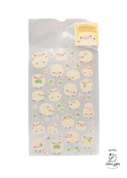 MDS Co.,Ltd. Sheep CLOTHES-PIN - Animal Seal Sticker Sheet