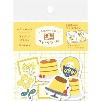 MDS Co.,Ltd. Washi Stickers Yellow Washi Flake Stickers - Color Your Planner Series