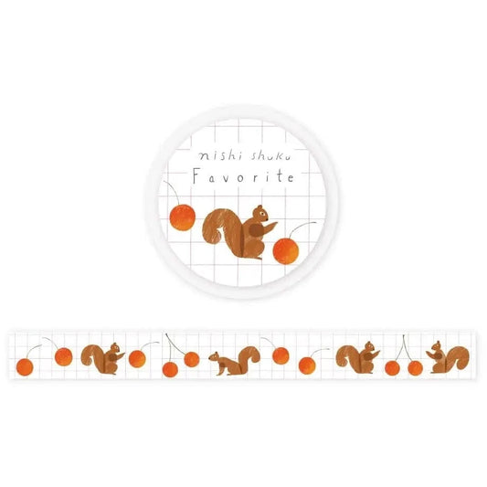 MDS Co.,Ltd. Washi Tape Squirrel Washi Tape HYOGENSHA