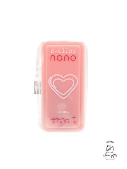 MIDORI Book Clips Heart MIDORI - D-Clips nano