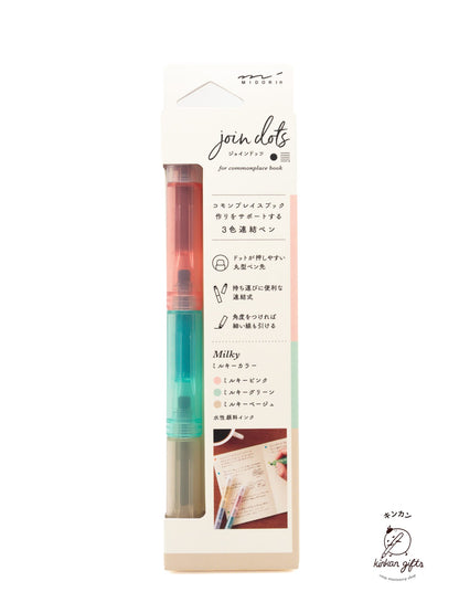 MIDORI Highlighters & Markers Milky MIDORI - Connecting Pen - Join Dots