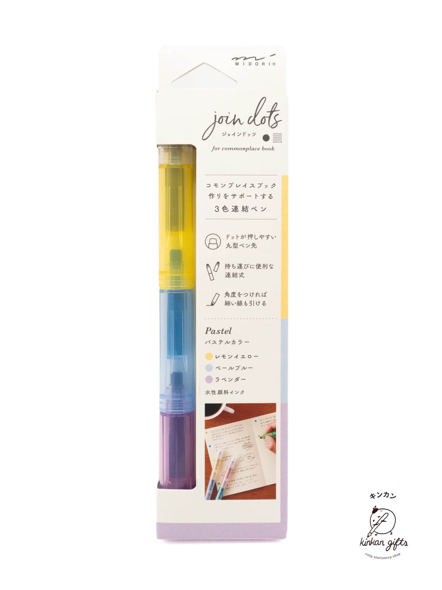 MIDORI Highlighters & Markers Pastel MIDORI - Connecting Pen - Join Dots