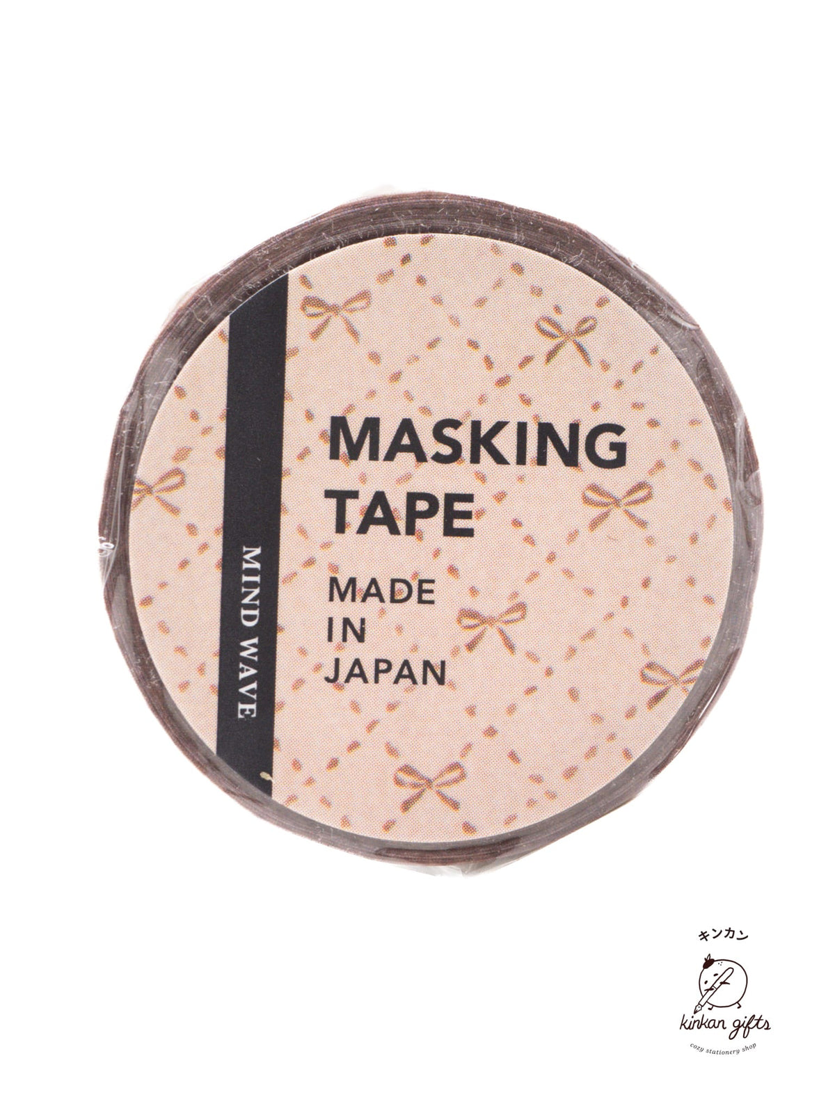 MIND WAVE Brown Ribbon Mindwave - Classic Checkered Washi Tape