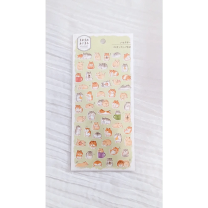 MIND WAVE Sticker Sheet 80947 Hamster. Mame-Mame Animal Sticker Sheet