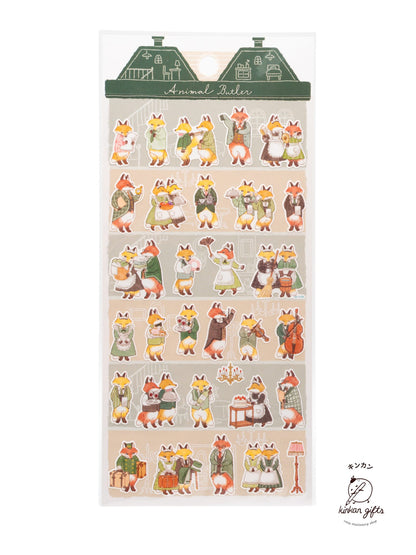 MIND WAVE Sticker Sheet Fox Mindwave - Animal Butler Sticker Sheet