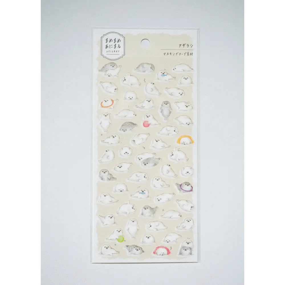 MIND WAVE Sticker Sheet Mame-Mame Animal Sticker Sheet