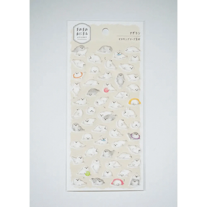 MIND WAVE Sticker Sheet Mame-Mame Animal Sticker Sheet