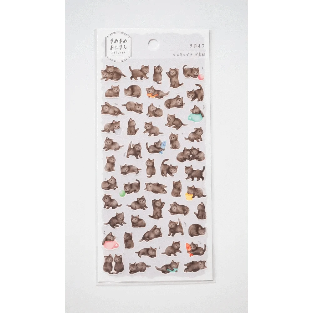 MIND WAVE Sticker Sheet Mame-Mame Animal Sticker Sheet