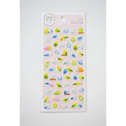 MIND WAVE Sticker Sheet Mame-Mame Animal Sticker Sheet